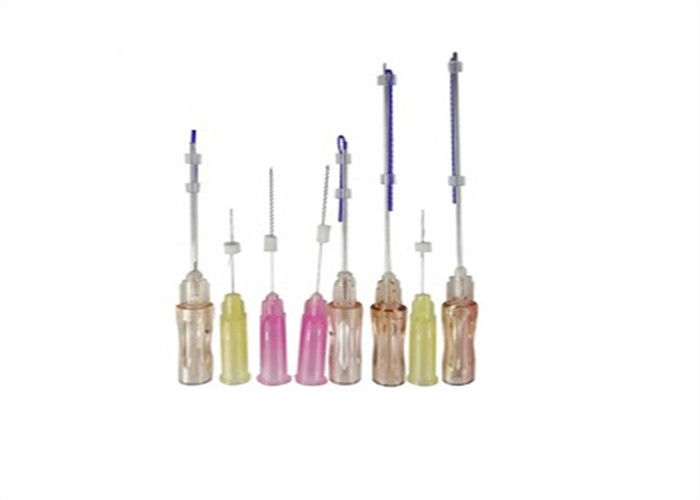 Les fils pourpres de PDO PCL PLLA font face au levage L type l'aiguille 21g 23g