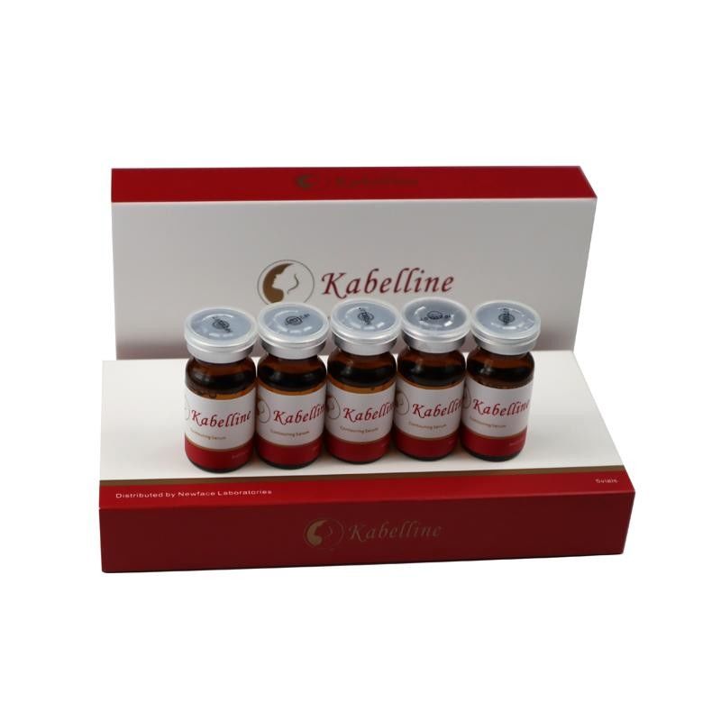 Injections de dissolution de graisse de Kabelline 5 flacons X8 ml Solution de perte de poids pour le visage et le corps sérum de contour
