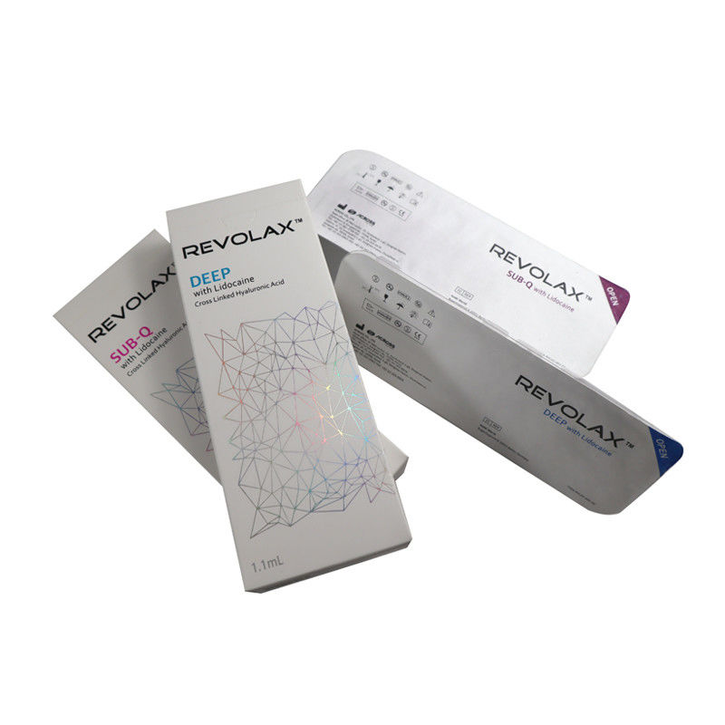 Acide hyaluronique de haute pureté remplisseur cutané Revolax 1.1 ml Sub-Q profond pour les lèvres